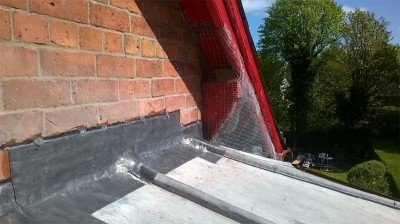After lead flashing repaired on the roof of a Belfast Home. All Roof Services from Roof Repairs Belfast, Northern Ireland