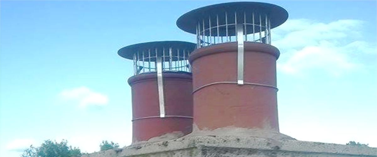 New chimney cowls fitted by Roof Repairs Belfast, Roofers in Northern Ireland