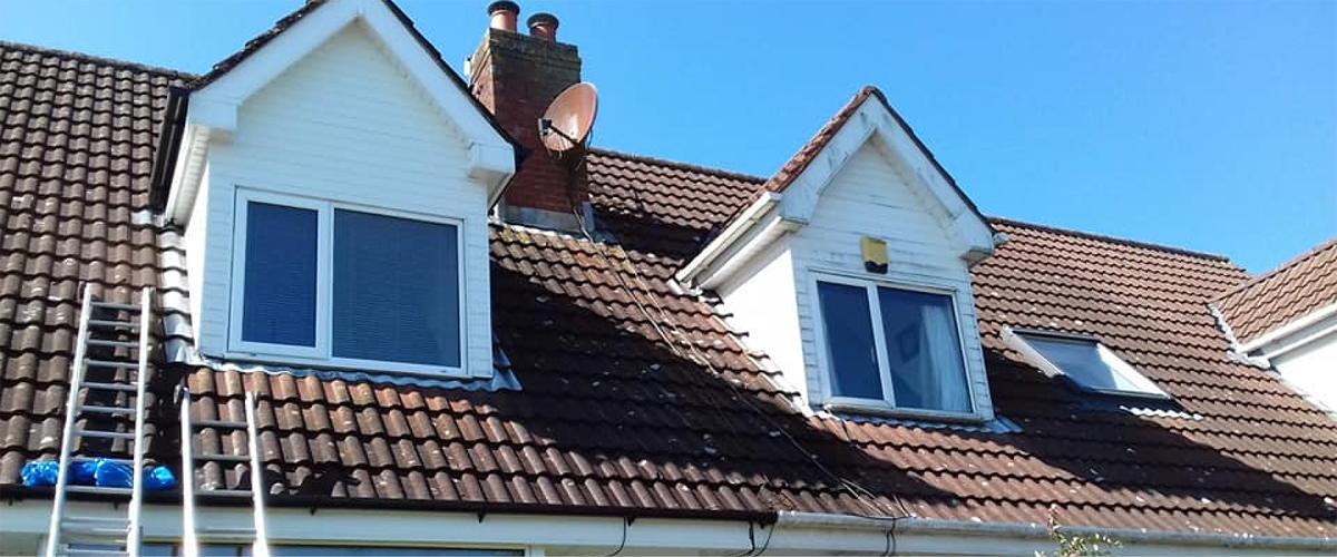 Roof cleaning by Roof Repairs Belfast, Northern Ireland